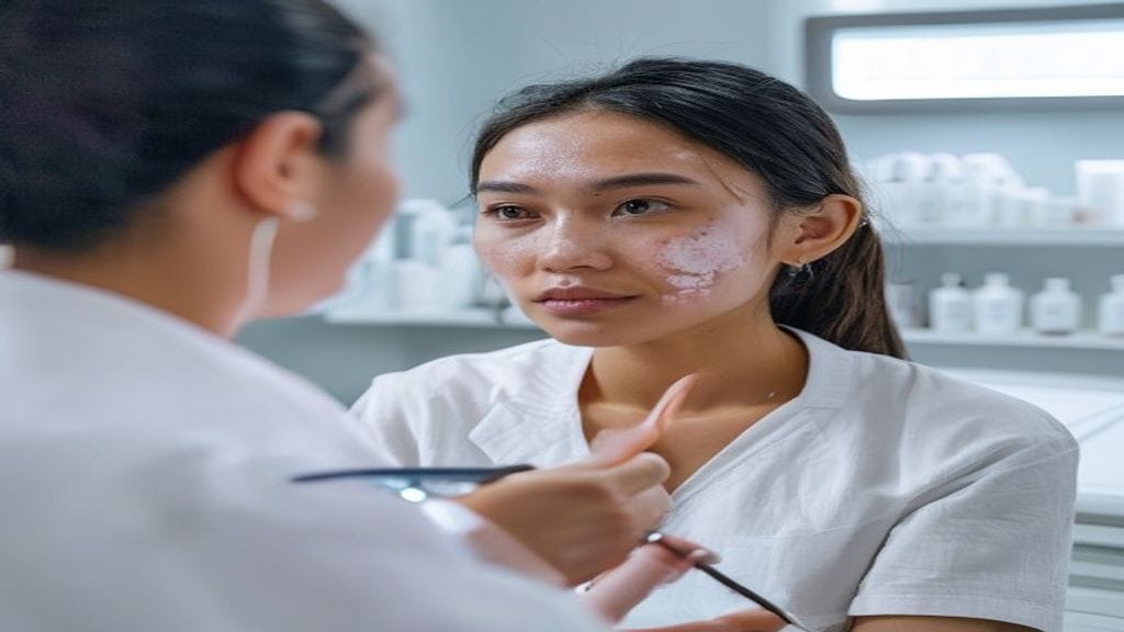 Facial treatment di klinik estetika untuk merawat kebersihan, hidrasi, dan kesehatan kulit wajah