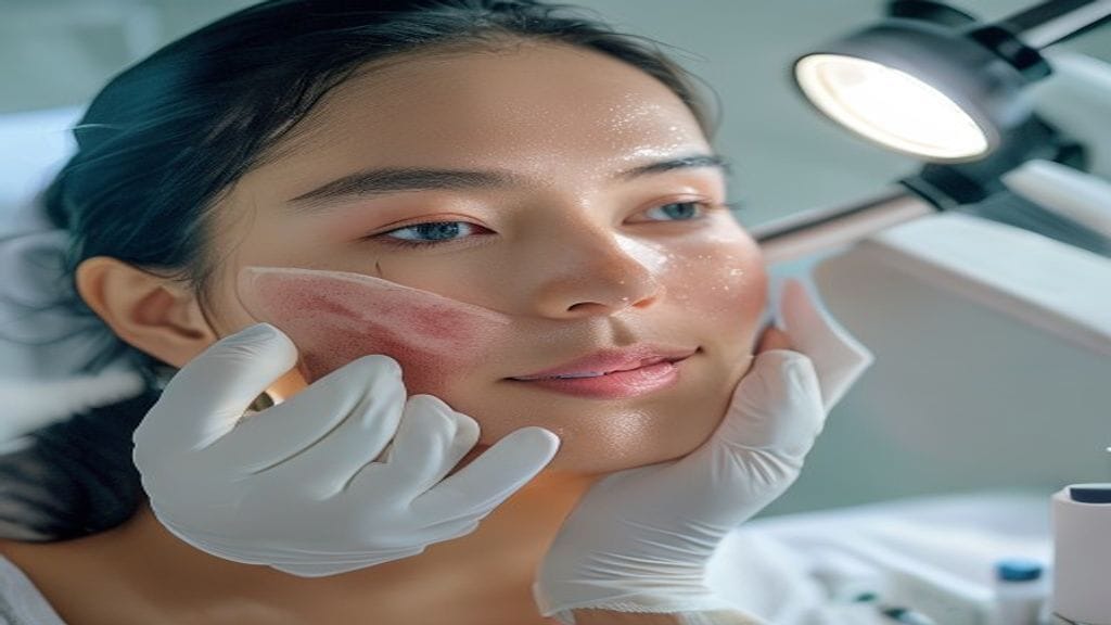 Facial treatment di klinik estetika untuk membersihkan pori, mengangkat sel kulit mati, dan merawat kesehatan kulit