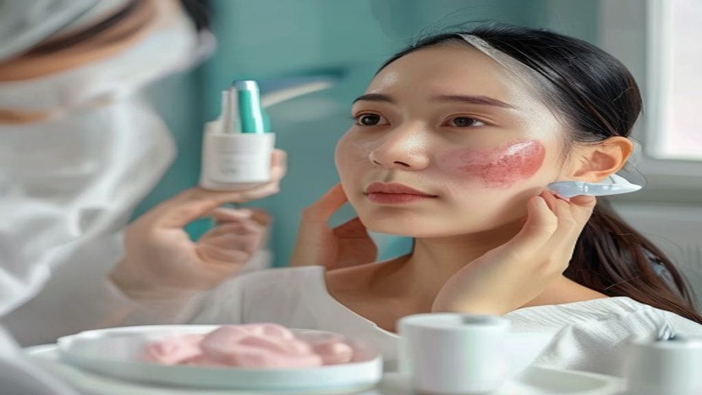 Facial treatment di klinik estetika untuk membersihkan, merawat, dan menyegarkan kulit wajah secara profesional