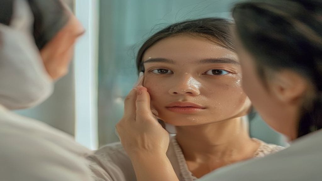 Facial treatment di klinik estetika untuk membersihkan kulit wajah dan membantu menjaga kesehatan kulit