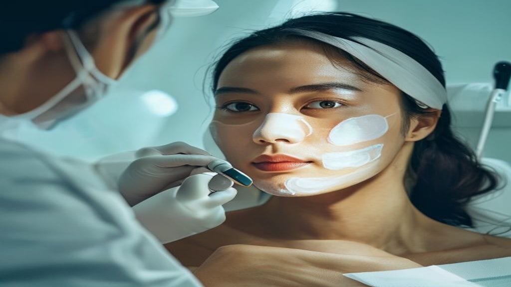 Facial treatment oleh terapis klinik untuk membantu merawat kebersihan dan kesegaran kulit wajah
