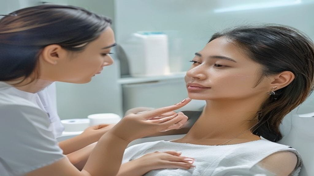Facial treatment di klinik estetika untuk membantu merawat kebersihan, hidrasi, dan kesehatan kulit wajah
