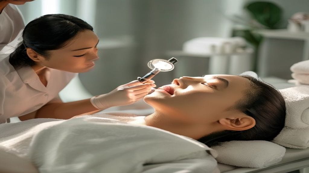 Facial treatment di klinik estetika untuk membantu membersihkan dan merawat kesehatan kulit wajah