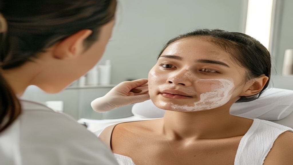 Facial treatment profesional untuk membersihkan dan merawat kulit wajah di klinik estetika
