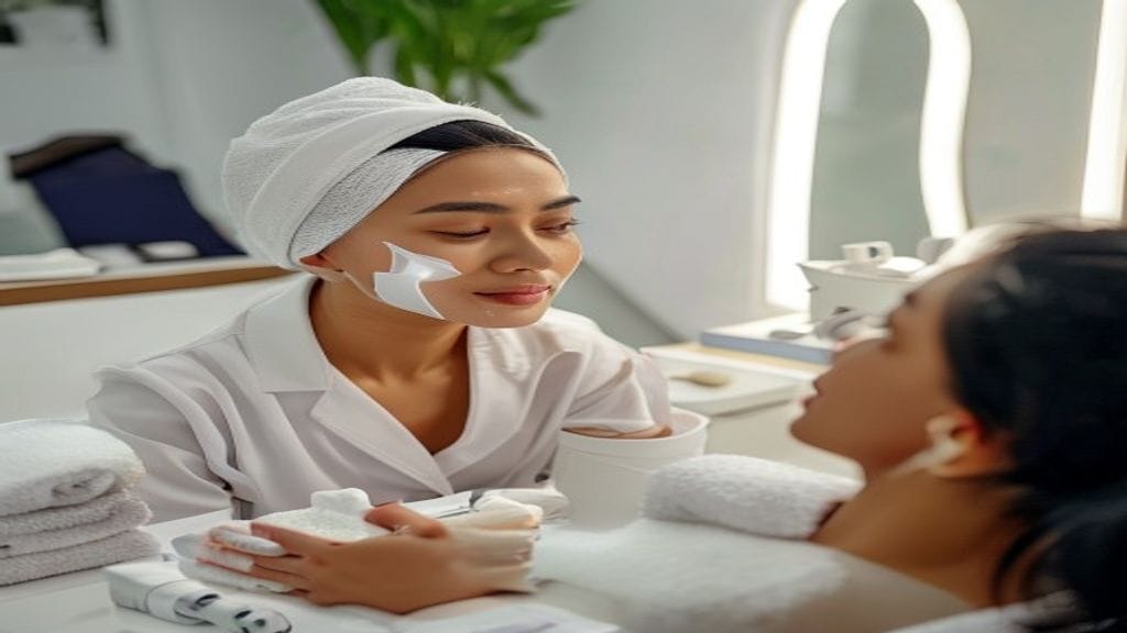 Facial treatment profesional untuk membersihkan, merawat, dan menyegarkan kulit wajah di klinik estetika