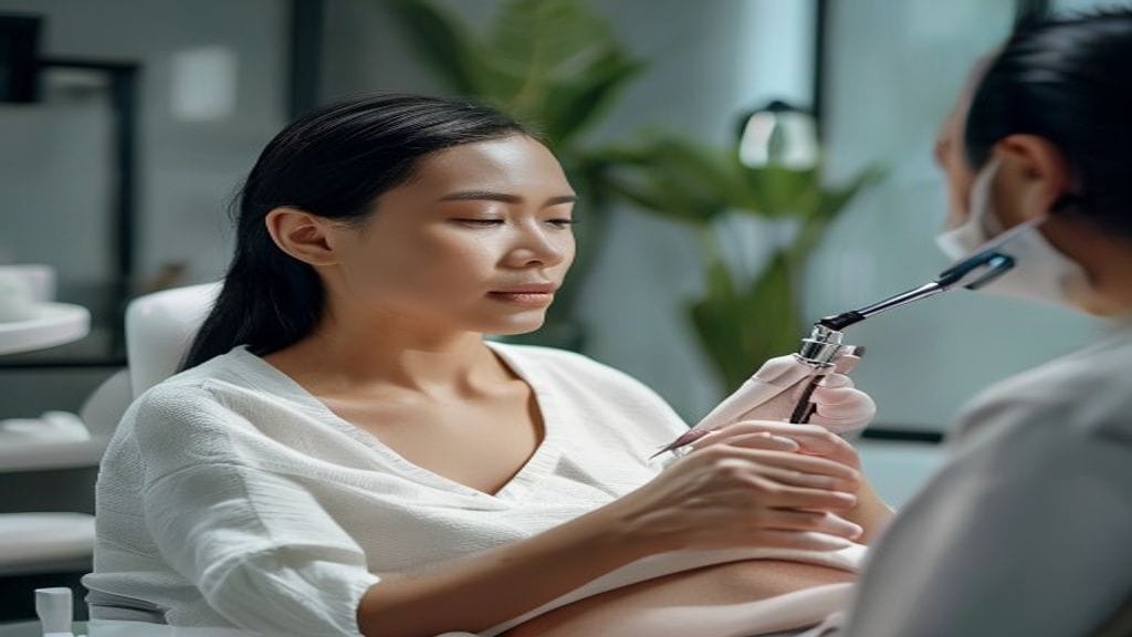 Facial treatment di klinik estetika untuk membersihkan dan merawat kesehatan kulit wajah