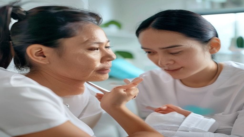 Facial treatment oleh terapis profesional untuk membantu merawat kebersihan dan kesegaran kulit wajah