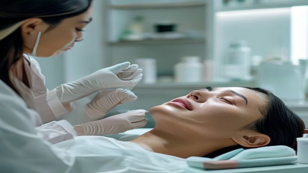 Facial treatment di klinik estetika untuk membersihkan dan merawat kulit wajah secara profesional