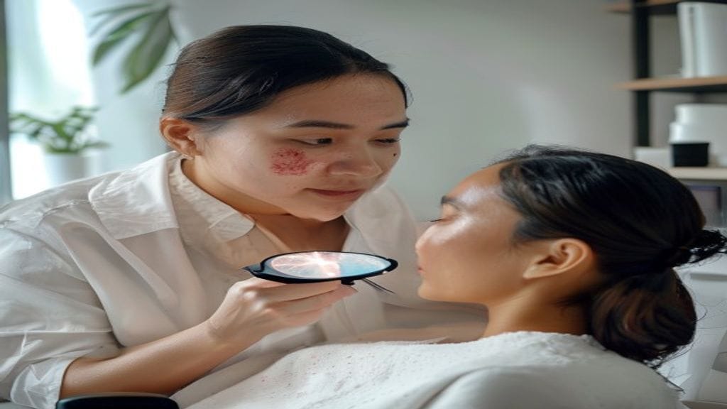 Facial treatment di klinik estetika untuk membersihkan wajah dan membantu menjaga kulit tampak sehat