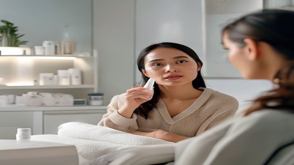 Facial treatment di klinik estetika untuk membersihkan wajah dan membantu menjaga kulit tampak sehat