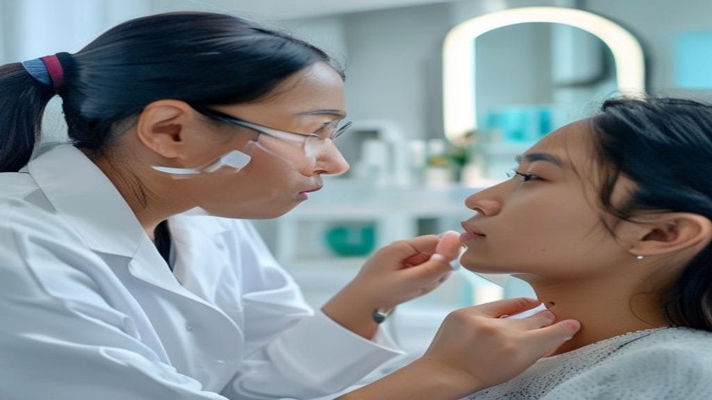 Dokter estetika melakukan filler hidung untuk membantu membentuk kontur hidung secara proporsional dan natural