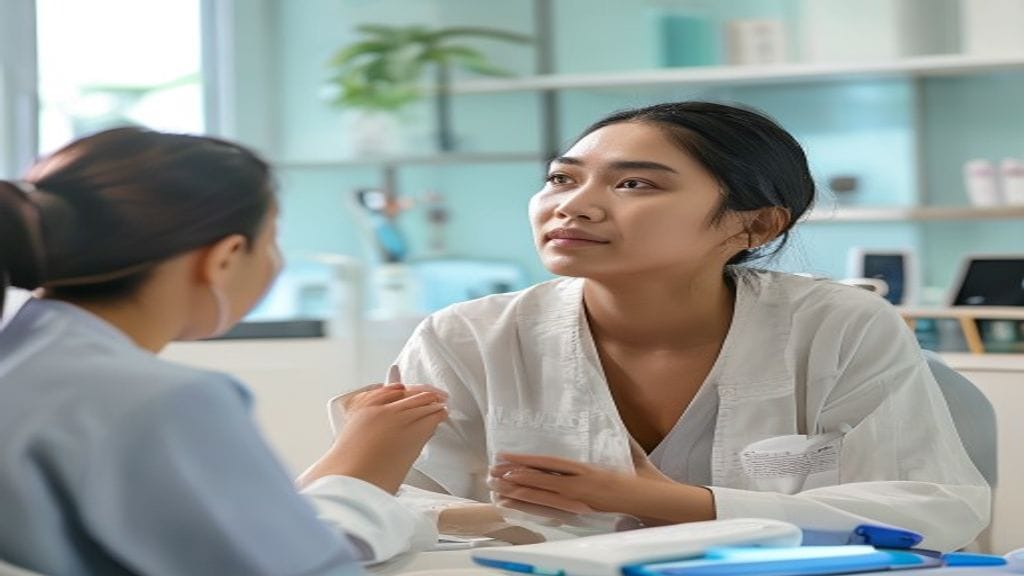 Tampak depan klinik kecantikan terdekat dengan ruang konsultasi dan perawatan wajah yang nyaman