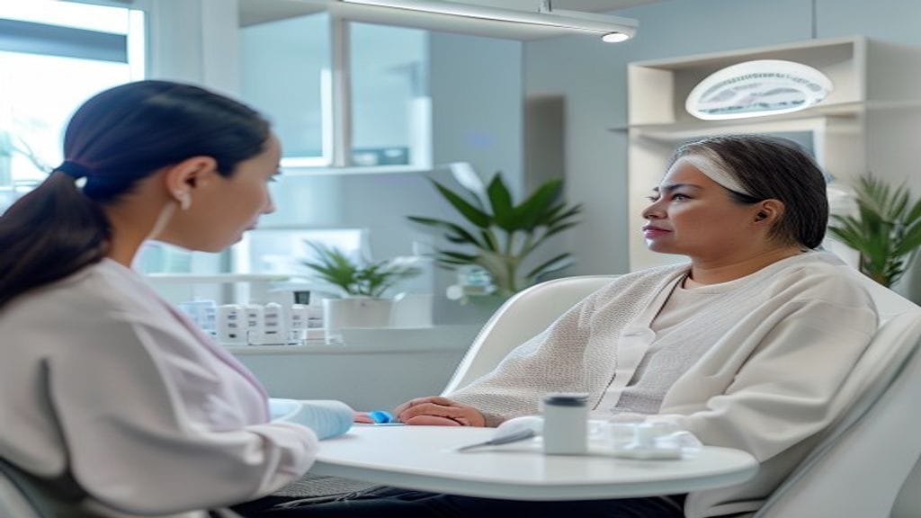 Tampak depan klinik kecantikan terdekat dengan layanan perawatan wajah dan konsultasi estetika profesional