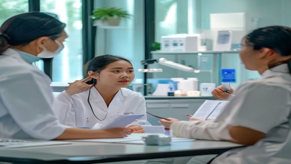 Tampak depan klinik kecantikan terdekat dengan ruang konsultasi modern dan suasana nyaman bagi pasien
