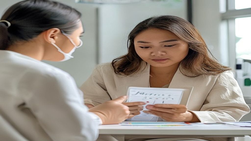 Ilustrasi klinik kecantikan terdekat dengan layanan perawatan wajah yang aman dan profesional