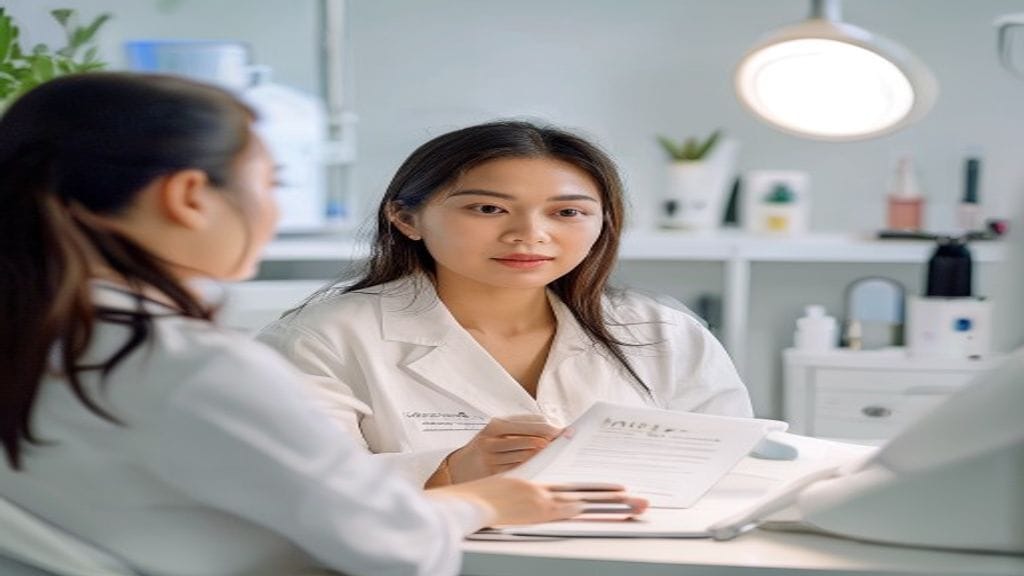 Tampak depan klinik kecantikan terdekat dengan ruang tunggu bersih dan layanan konsultasi estetika profesional