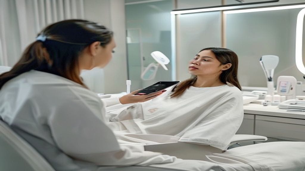 Perawatan skin booster untuk membantu kulit tampak lebih lembap, segar, dan sehat di klinik estetika