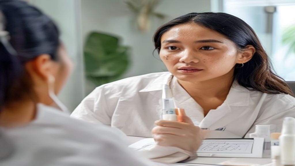Ilustrasi treatment skin booster untuk membantu menjaga hidrasi, elastisitas, dan tampilan kulit lebih segar.