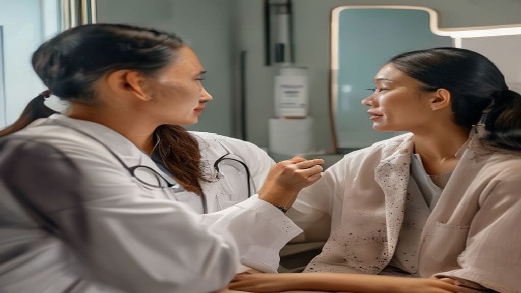 Dokter estetika menyuntikkan skin booster untuk membantu hidrasi kulit wajah secara menyeluruh