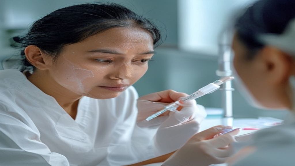 Perawatan skin booster untuk membantu hidrasi kulit dan tampilan wajah lebih segar di klinik estetika