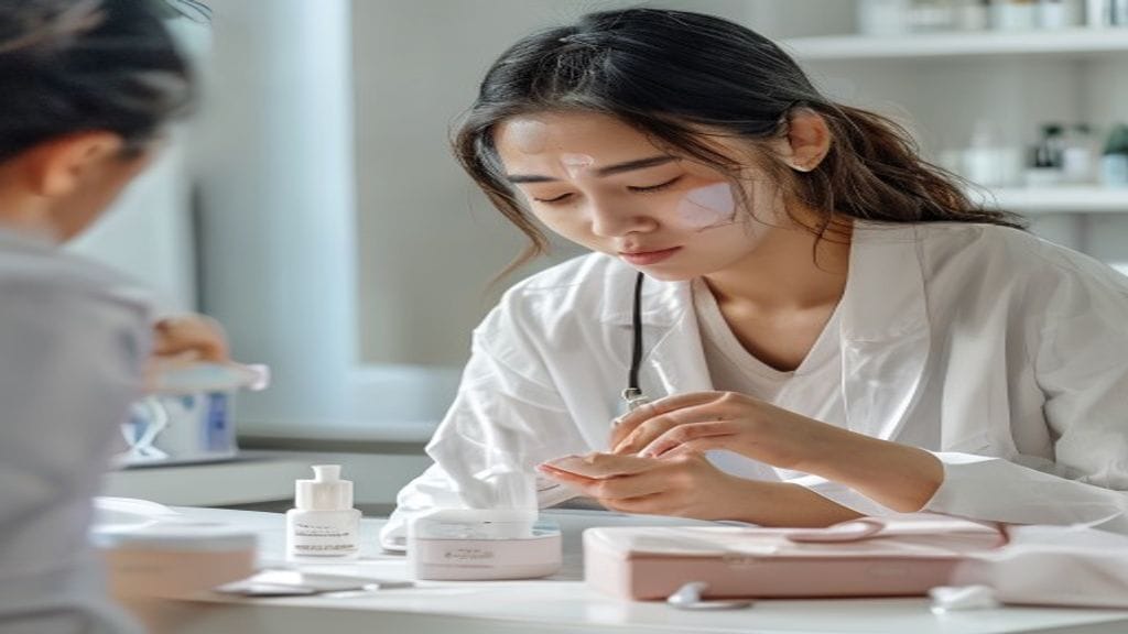 Dokter kulit menjelaskan skincare dokter yang disesuaikan dengan kondisi dan kebutuhan kulit pasien