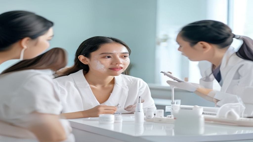 Facial treatment di klinik estetika untuk membantu membersihkan kulit wajah dan menjaga kesehatan kulit