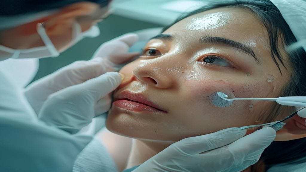 Facial treatment di klinik estetika untuk membantu membersihkan pori dan merawat kesehatan kulit wajah