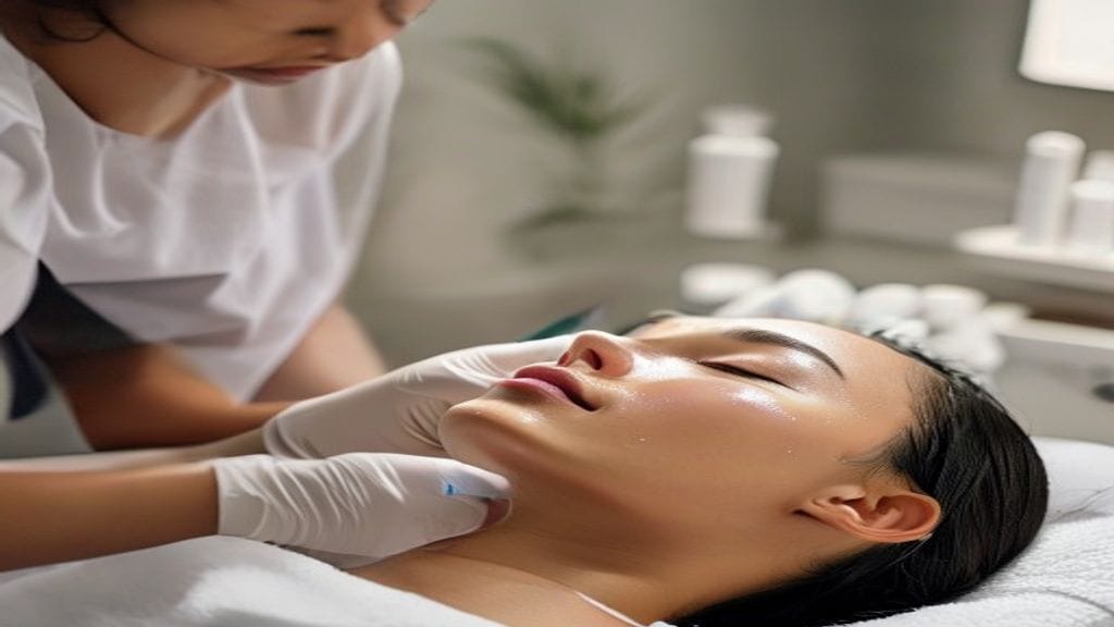 Facial treatment di klinik estetika untuk membersihkan wajah dan membantu menjaga kesehatan kulit wajah