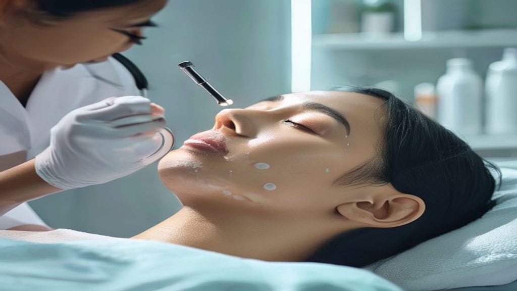 Facial treatment di klinik estetika untuk membantu merawat kulit wajah agar tampak lebih bersih dan segar