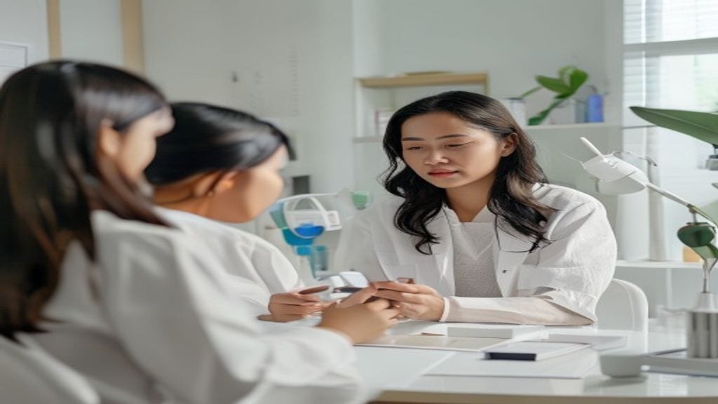 Ilustrasi treatment skin booster untuk membantu hidrasi kulit dan membuat wajah tampak lebih segar