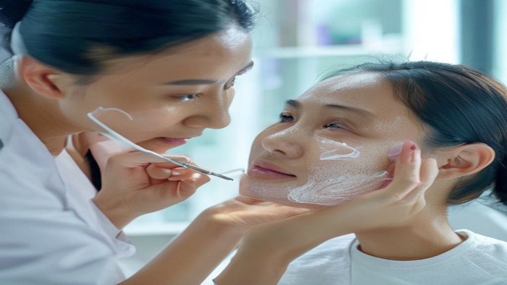 Ilustrasi treatment skin booster untuk membantu menjaga hidrasi, kekenyalan, dan tampilan kulit wajah sehat